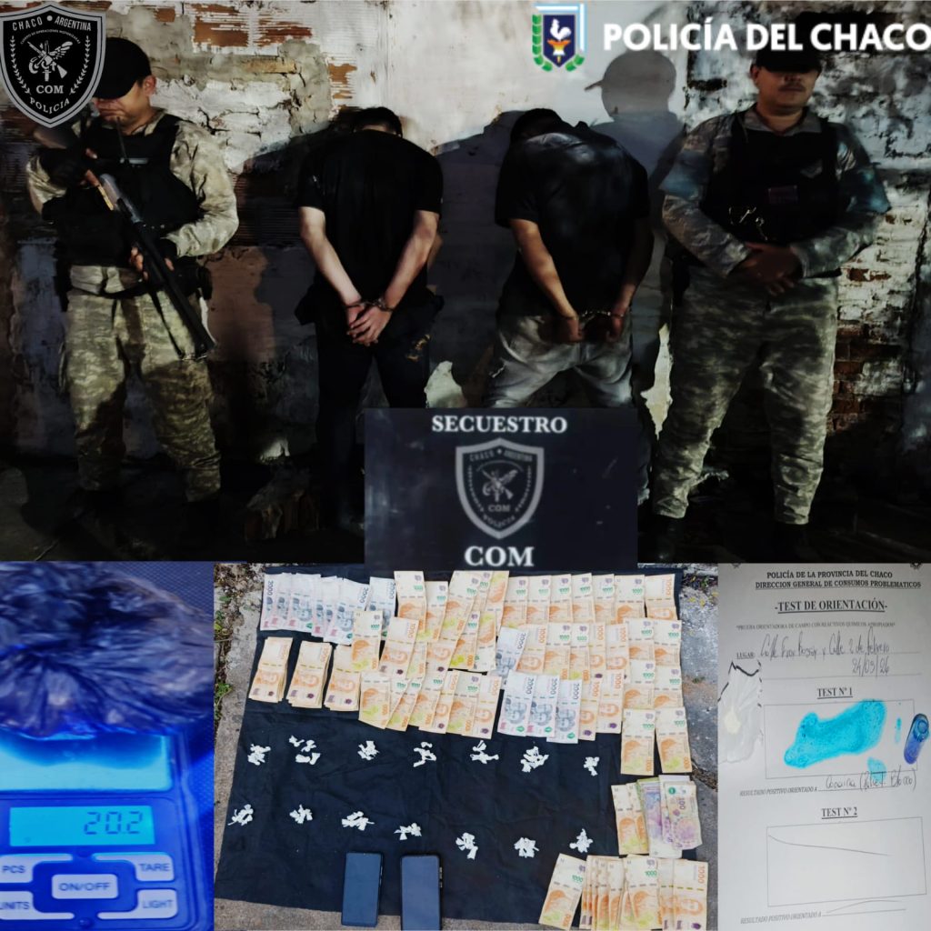 Demoran a dos personas y secuestran cocaína, dinero y una motocicleta